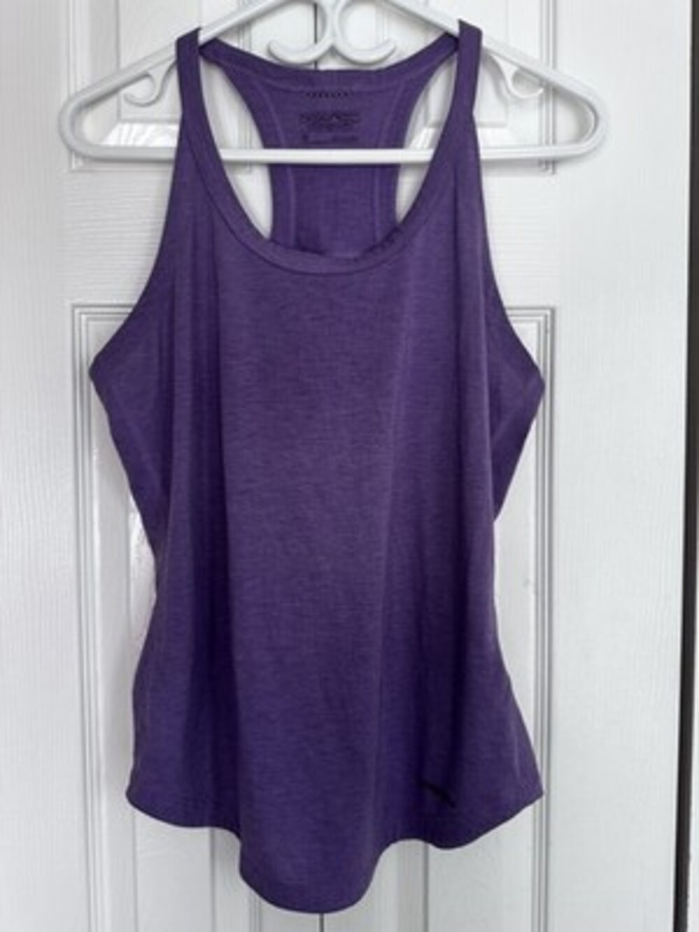 Patagonia Women's Capilene Cool Daily Heathered Purple Tank Top #12
